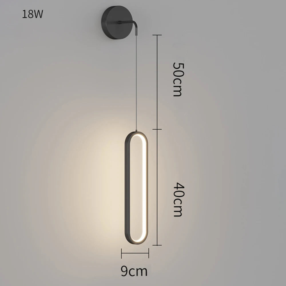 Modern LED Wall Sconce Lamp For Living Dining Room Bedroom Bedside TV Background Aisle Home Decoration Lighting Fixture Lustre