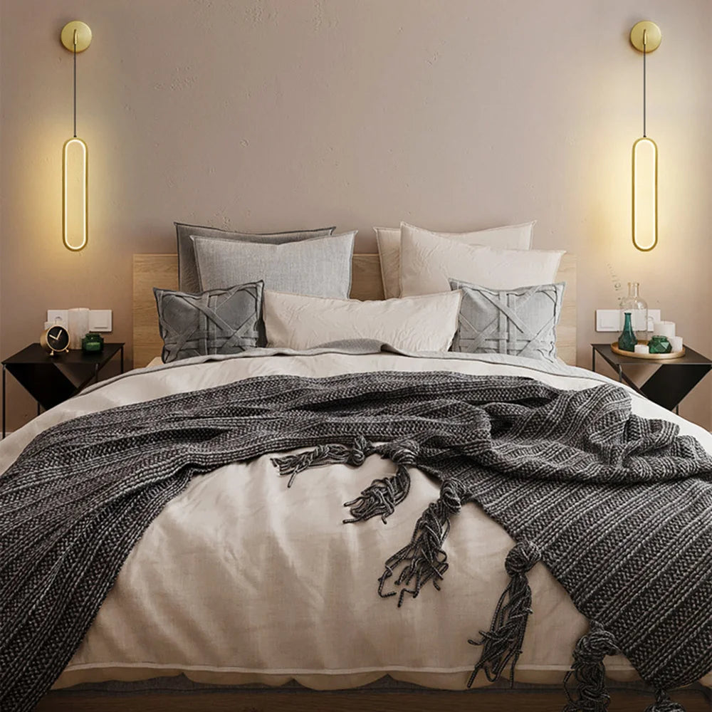 Modern LED Wall Sconce Lamp For Living Dining Room Bedroom Bedside TV Background Aisle Home Decoration Lighting Fixture Lustre