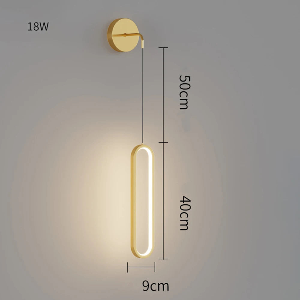 Modern LED Wall Sconce Lamp For Living Dining Room Bedroom Bedside TV Background Aisle Home Decoration Lighting Fixture Lustre