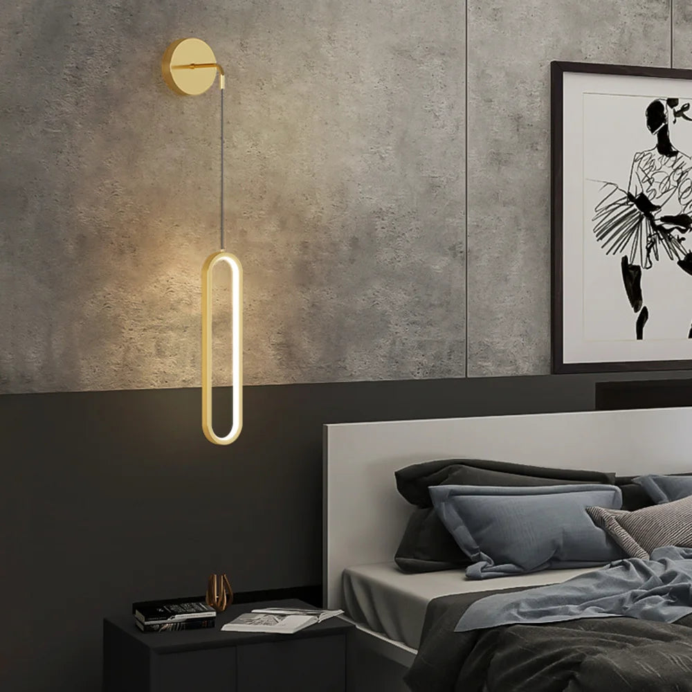Modern LED Wall Sconce Lamp For Living Dining Room Bedroom Bedside TV Background Aisle Home Decoration Lighting Fixture Lustre
