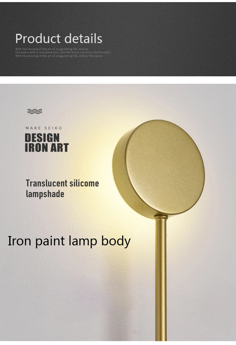 Modern LED Wall Lamp Simple Living Room Background Wall Light Bedroom Bedside Wall Sconce Creative Hotel  Hall Corridor Lighting