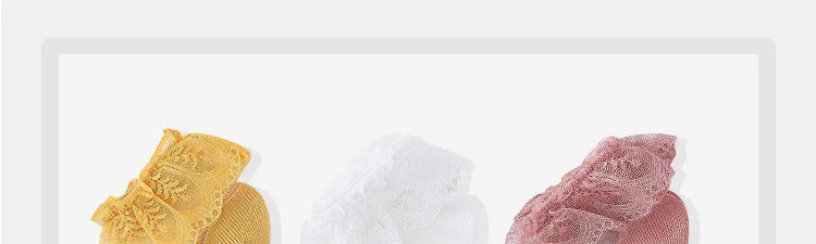 Summer Baby Girls 0-8 Y Ruffle Lace Ultra-Thin Crystal Sheer Socks Kids Girls Princess Ankle Frilly Lace Invisible No Show Socks