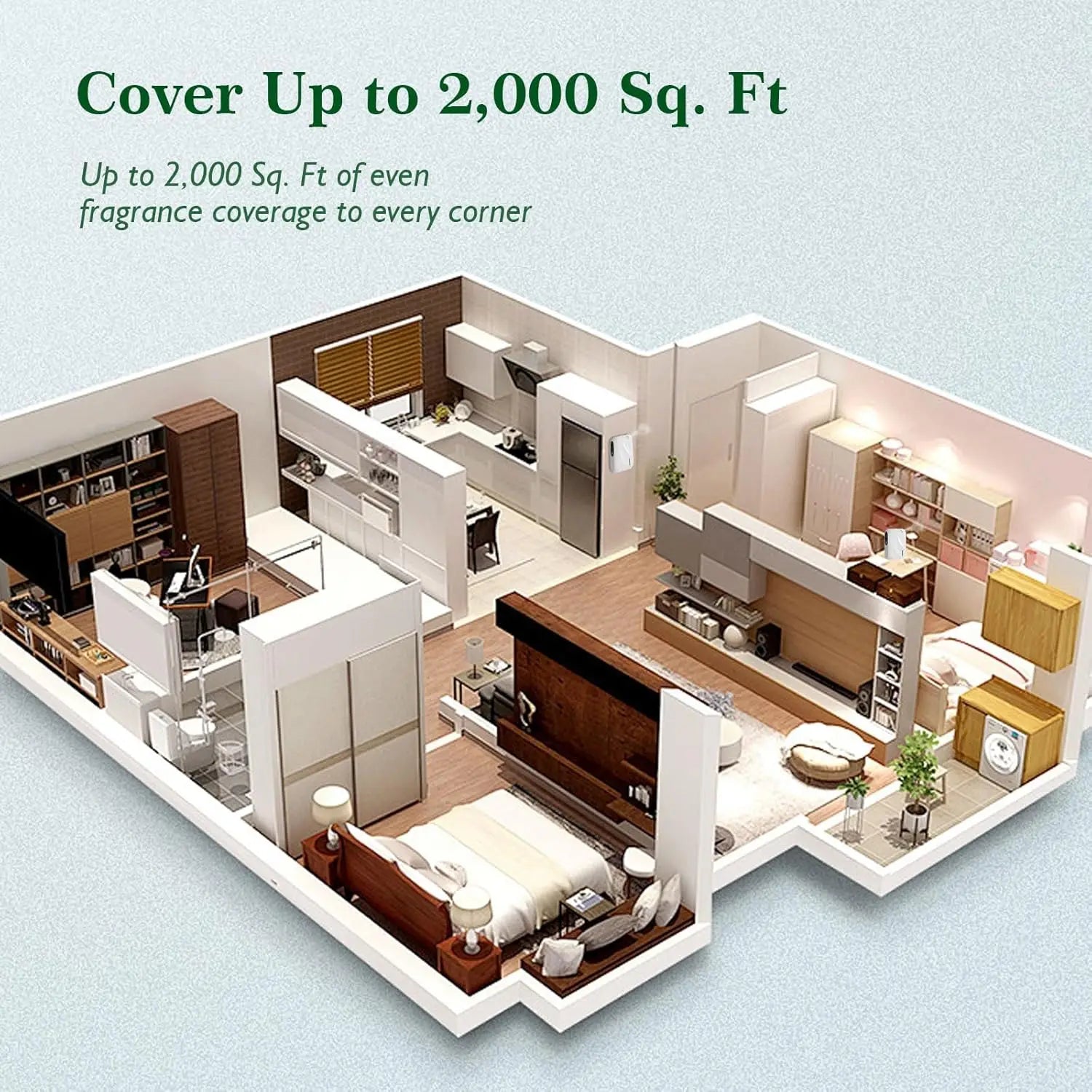 Aroma Diffuser Coverage 200m³ Scent Machine Fragrance Diffuser Essential Oil Diffuser For Home Fragrance Bluetooth APP Control