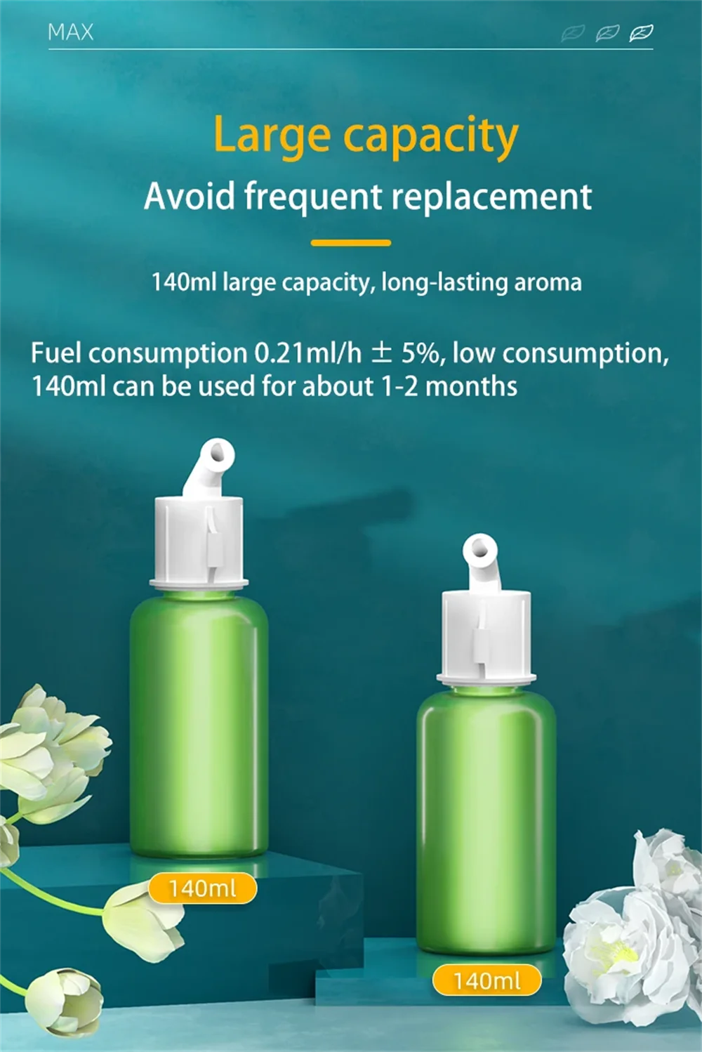 Aroma Diffuser Coverage 200m³ Scent Machine Fragrance Diffuser Essential Oil Diffuser For Home Fragrance Bluetooth APP Control