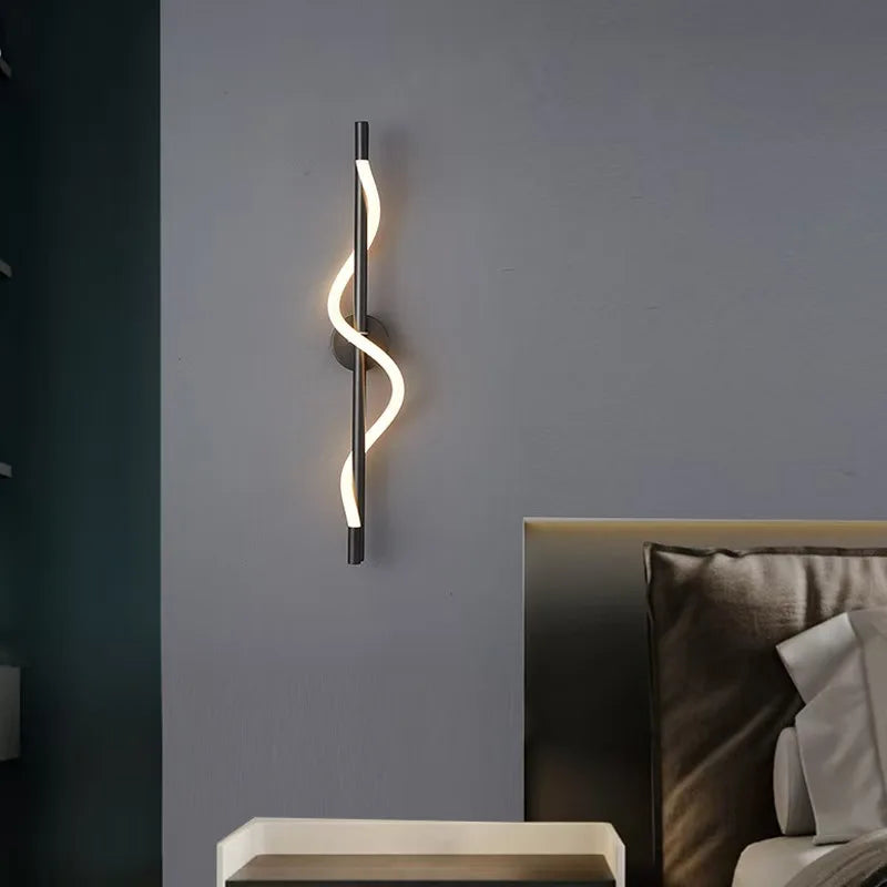 Bedroom Bedside LED Wall Lamp Italian Minimalist Designer Creative Art Living Room TV Background Corridor Staircase Decoration