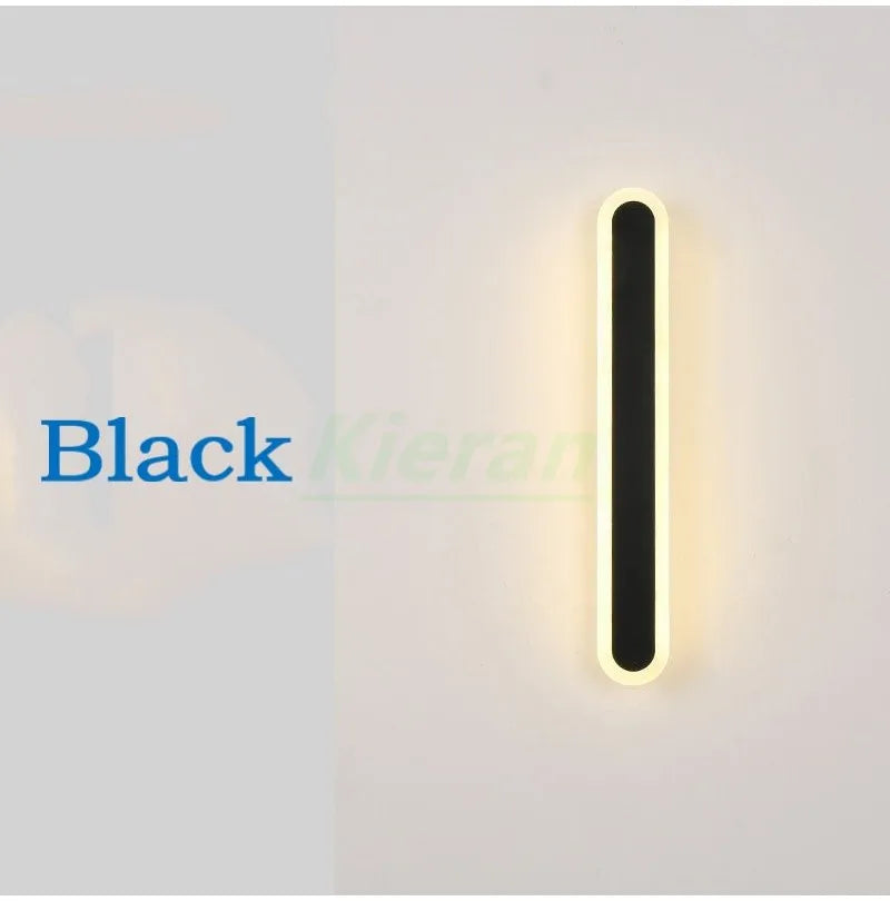 Modern Minimalist Long Strip LED Wall Lamps Bedroom Bedside Wall Lights Stairway  Living Room Background Room Decor Wall Lights