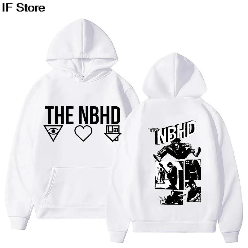 The Neighborhood Hoodie Unisex Autumn Winter Pullovers Women Men Sweatshirts Long Sleeve with Hooded Pullovers Casual Streetwear