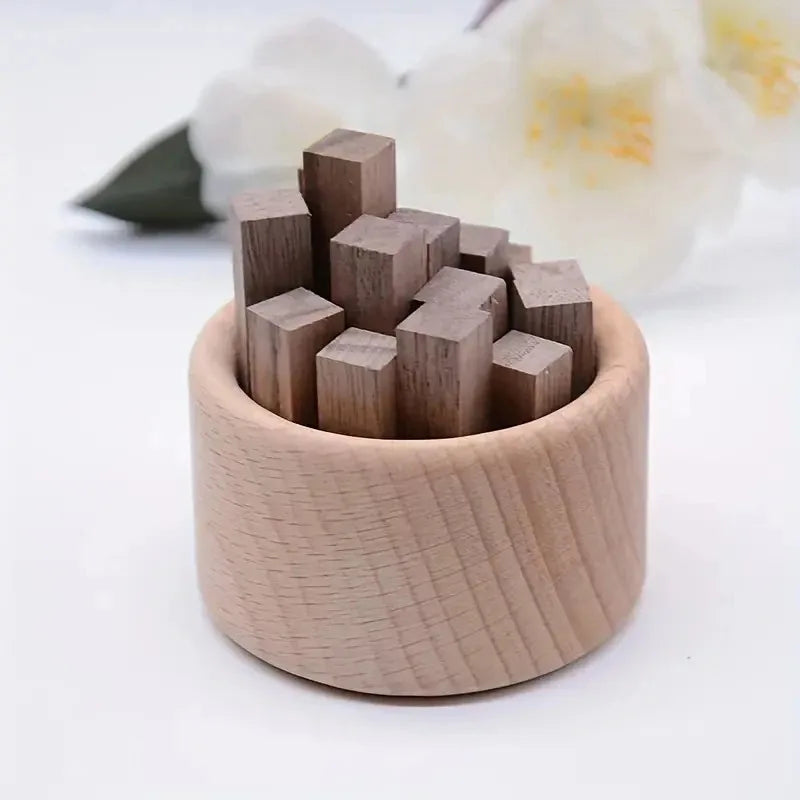 Diffuser Essential Oil Wood Fragrance Diffuser  Unique Woodwork Fireless Fragrance Aromatherapy Essential Oil Extends Fragrance
