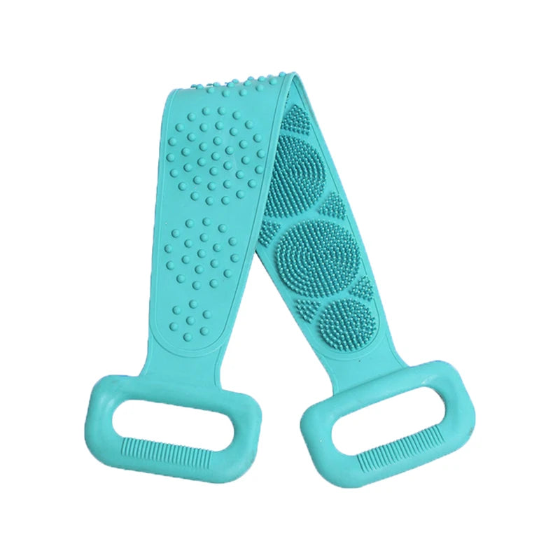 Silicone Body Scrubber Back Massage Exfoliating Sponge Bathroom Bath Brush Scrub Shower Brush Body Wash Scrub Removal Bath Spong