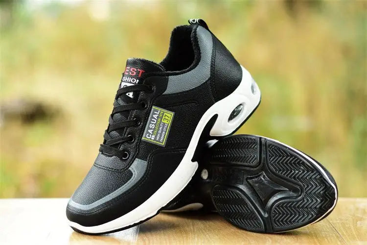 2025 new spring trend sports men's shoes Lace-up thick sole casual breathable fashion shoes Large size Wear skid resistance