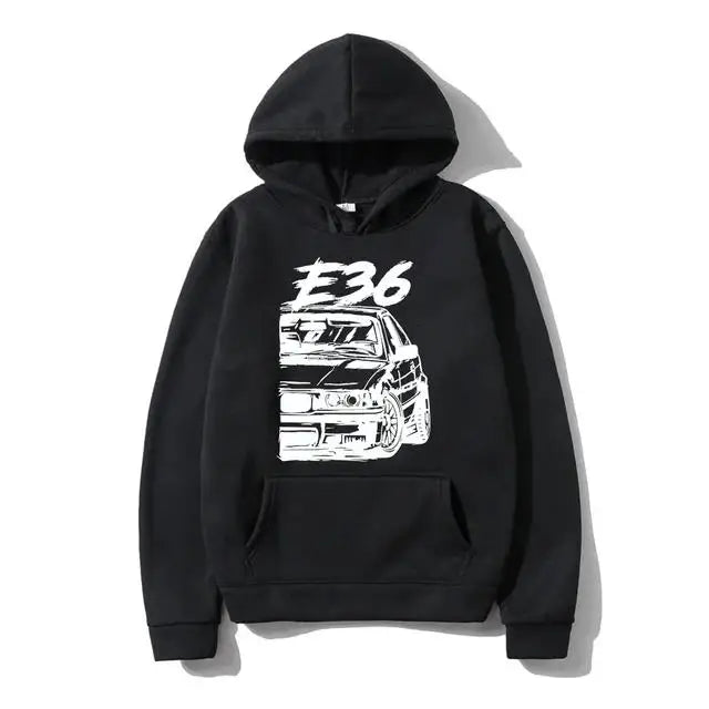 Classic Hoodies Fashion Men R Sweatshirt CarGraphic Initial D Hoodie Unisex Hip Hop Pullover Graphic Hoody