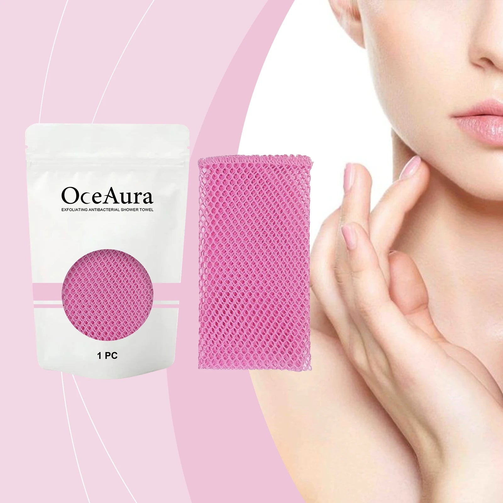 Back Scrub Washcloth For Body Exfoliating Shower Towel Cleansing Skin Polishing Cloth Oil Control Dirt Removal Bath Accessories