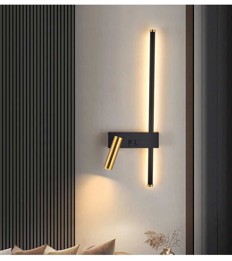 Modern LED Wall Sconce For Bedroom Bedside Living Sofa Background Wall Lights Lighting Fixture Home Decoratioan Wall Lamps