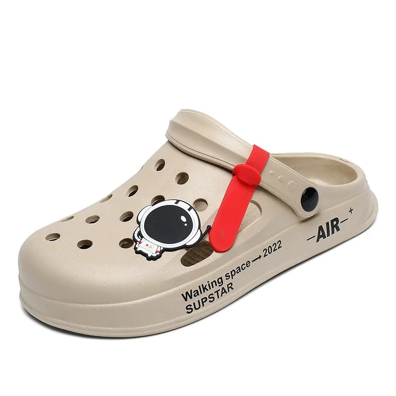 Men Women Sandals Breathable Home Slippers Outdoor Fashion Garden Clogs Couple Water Shoes Sandals For Men Black White