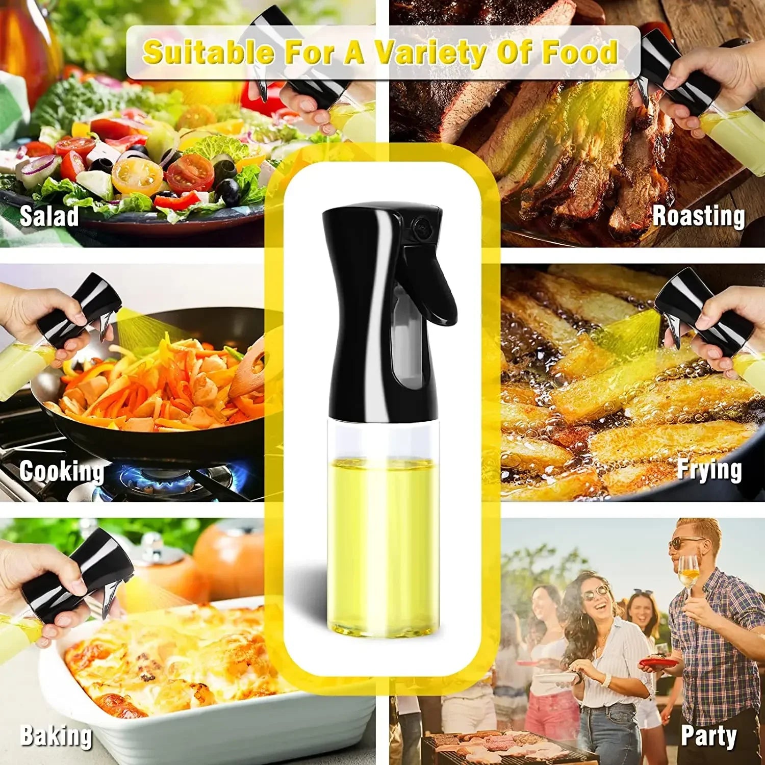 200/300/500ml Oil Spray Bottle BBQ Cooking Olive Oil Sprayer Kitchen Baking Oil Spray Empty Bottle Vinegar Bottle Oil Dispenser
