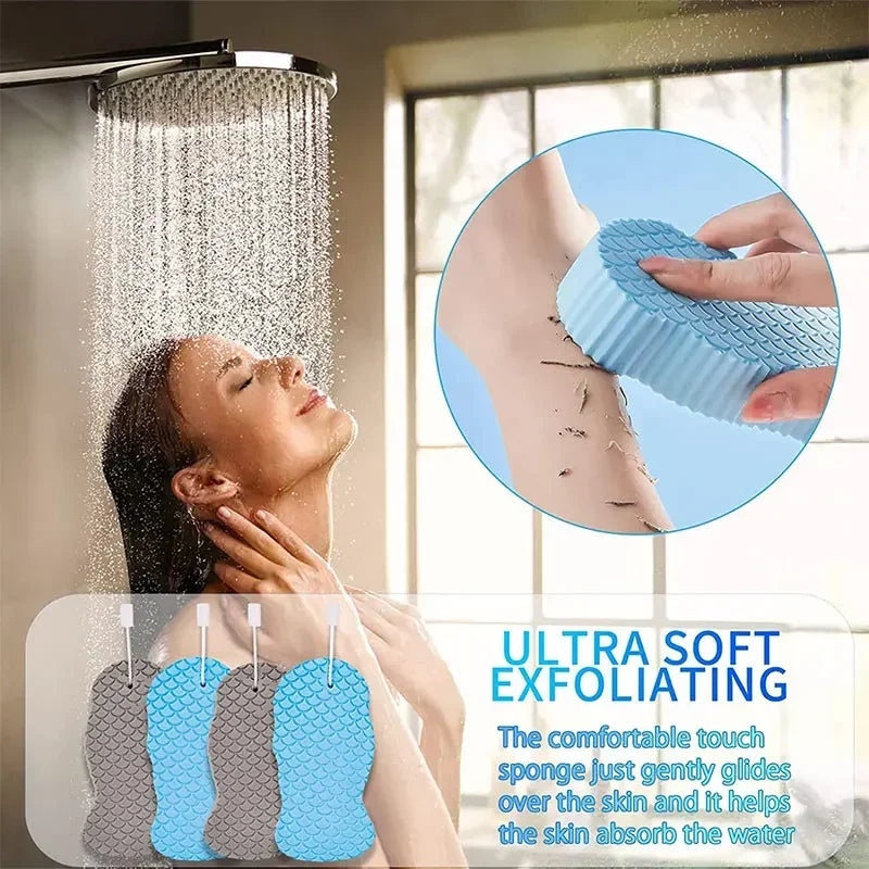 1pc Soft Sponge Body Scrubber Bath Exfoliating Scrub Sponge Shower Brush Body Skin Remover Exfoliante