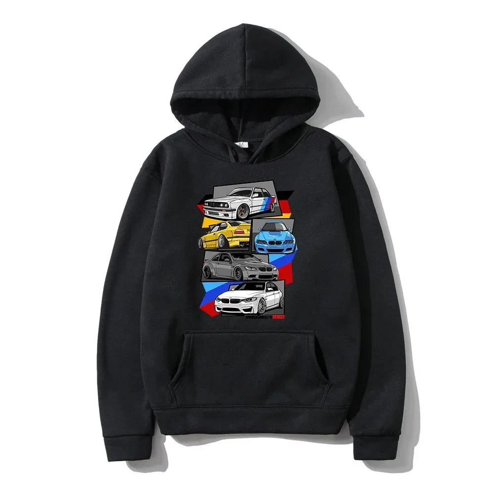 Classic Hoodies Fashion Men R Sweatshirt CarGraphic Initial D Hoodie Unisex Hip Hop Pullover Graphic Hoody