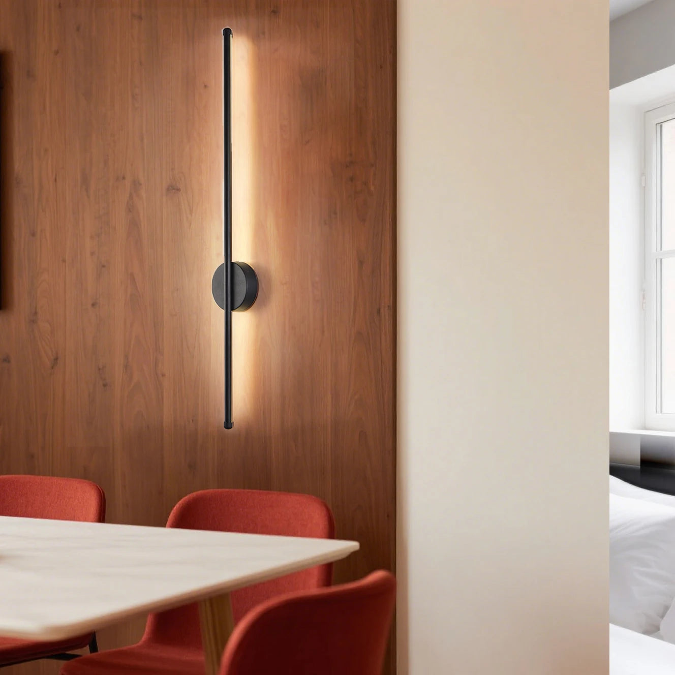 Modern LED Wall Lamp Minimalist Led 40/55cm Light Bedroom Bedside Long Strip Wall Sconces Living Room Home Indoor Lighting