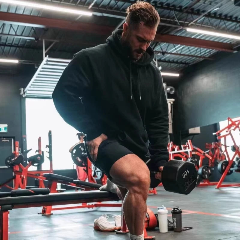 Unisex Pullover Hooded Sweatshirt - Casual Streetwear for Autumn Winter Fall Season Perfect for Gym Workout and Everyday Wear