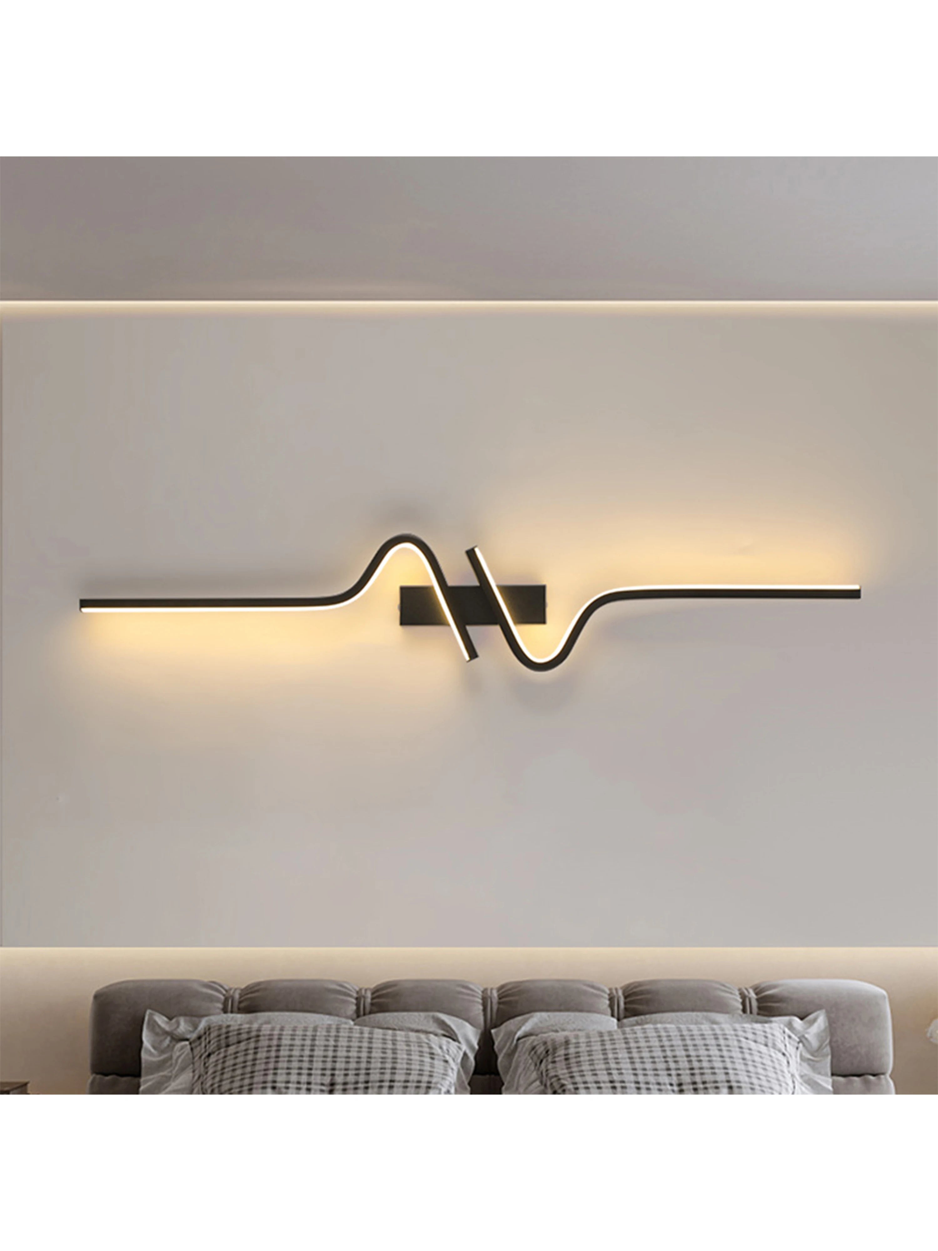 Modern Minimalist Strip Led Wall Light Bedroom Lights For Bedside Wall Sconce Led Light Living Room TV Sofa Background Wall Lamp