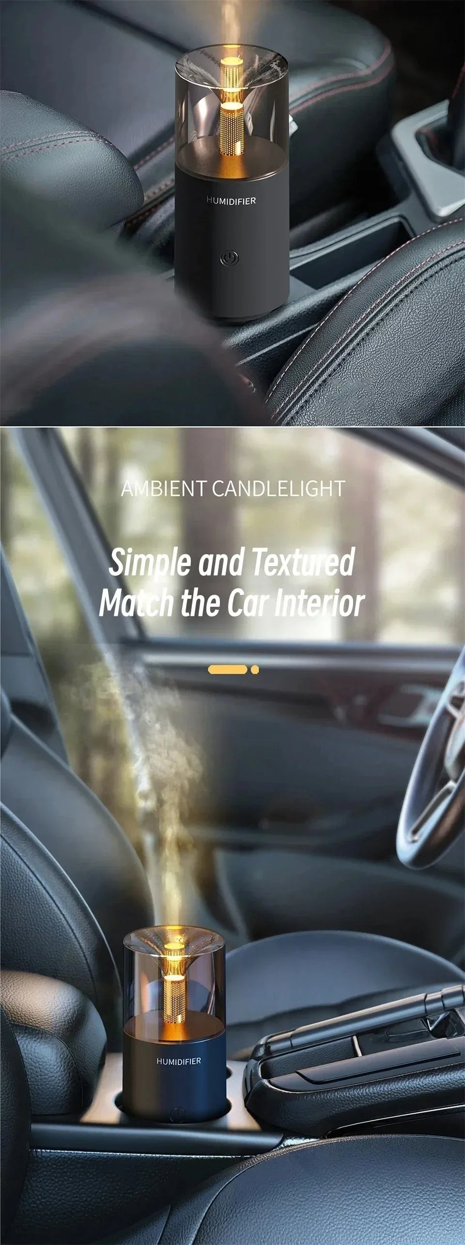 Mini Atmosphere Aromatherapy Diffuser USB powered ultrasonic spray for household cars Electric essential oil diffuser