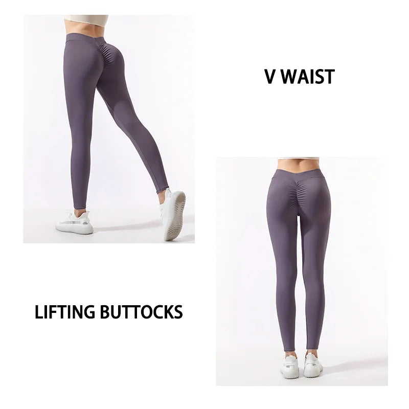 Women's High Waist Yoga Leggings Seamless High Stretchy Butt Lifting Breathable Sports Pants for Women Gym Leggings