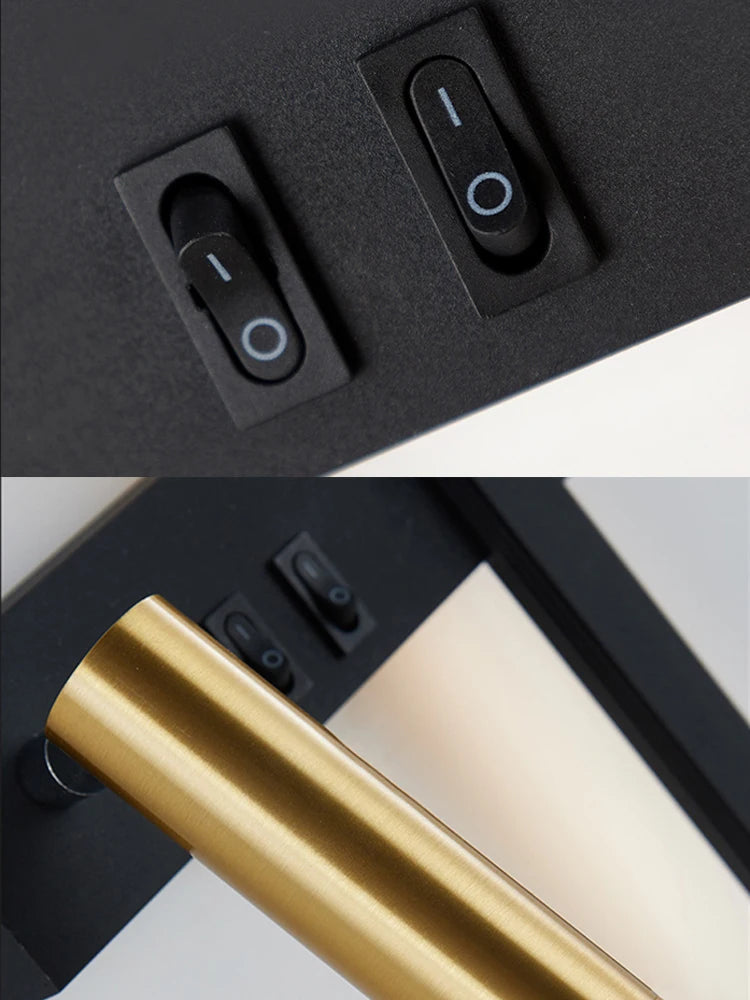 New Reading With Switch Minimalist Wall Lamps Bedroom Bedside Strip Lights Nordic 2023 Master Bedroom Line Background Wall Lamps