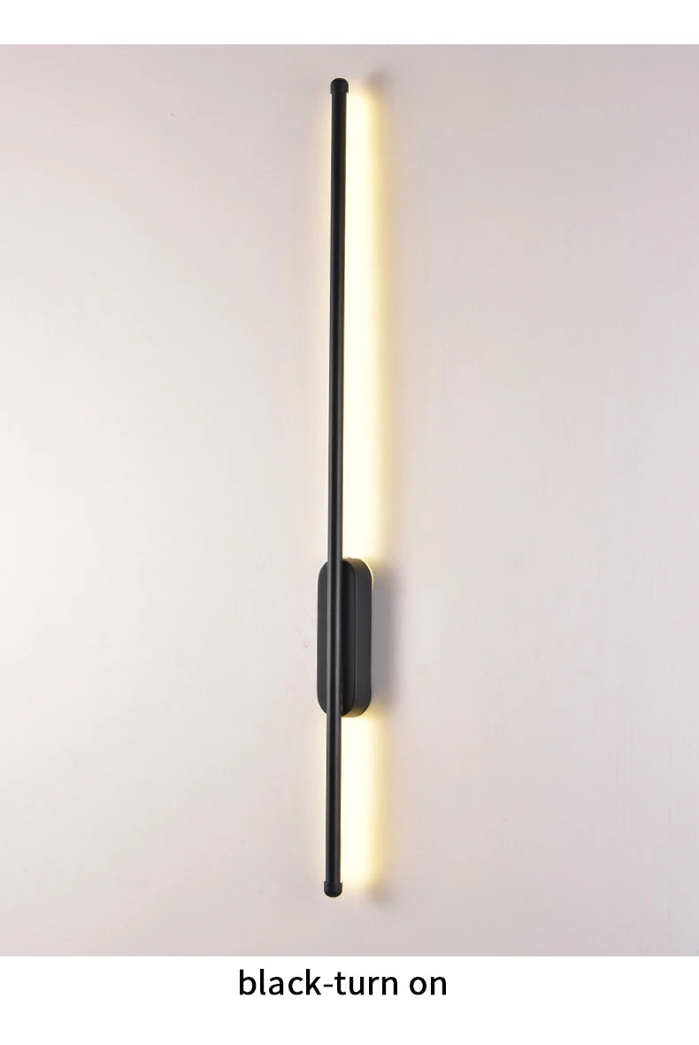 Modern LED Wall Lamp Minimalist Led 40/55cm Light Bedroom Bedside Long Strip Wall Sconces Living Room Home Indoor Lighting