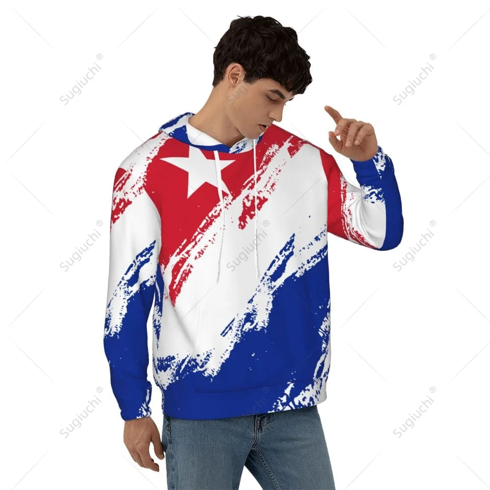 Unisex Cuba Flag Color Hoodie 3D Men Women Harajuku Sweatshirt Pullover Hoodies Polyester Casual