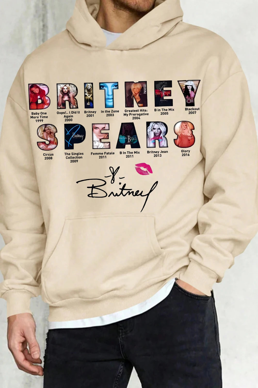 Britney Spears Unisex Hoodie Men Women Oversized Street Y2k Thick Warm Soft Sweatshirt Hip Hop High Quality Male Female Pullover