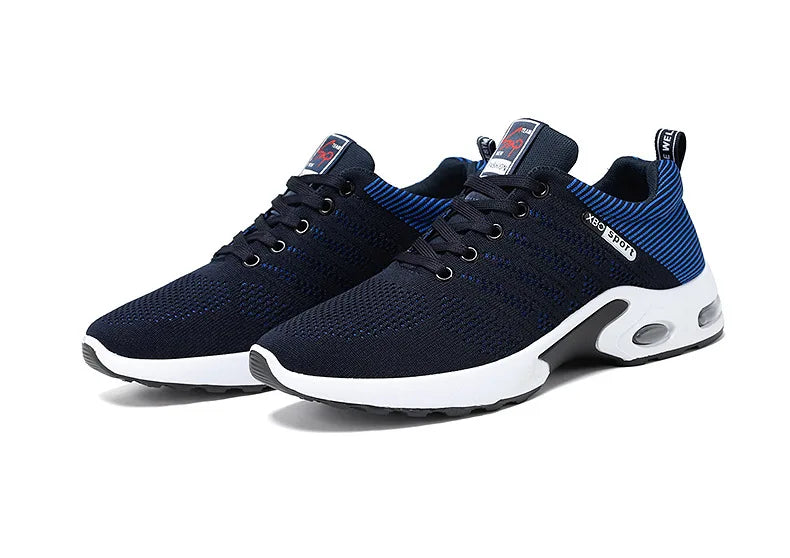 Men's Trendy Breathable Lace-Up Running Shoes Korean Light Casual Sports Sneakers