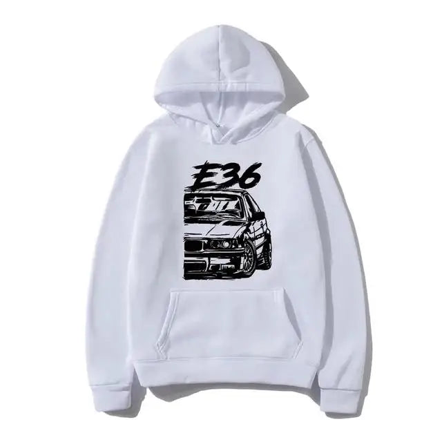 Classic Hoodies Fashion Men R Sweatshirt CarGraphic Initial D Hoodie Unisex Hip Hop Pullover Graphic Hoody