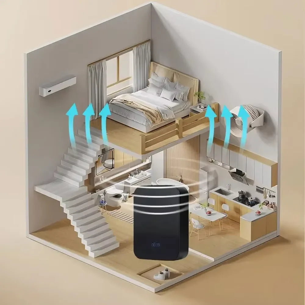 Intelligent Aromatherapy Diffuser for Large Room Fragrance Diffusers Wall Mounted Aroma Diffuser Machine Electric Smell for Home