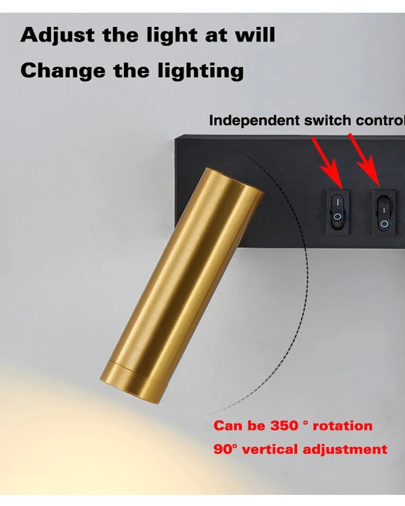 Modern LED Wall Sconce For Bedroom Bedside Living Sofa Background Wall Lights Lighting Fixture Home Decoratioan Wall Lamps