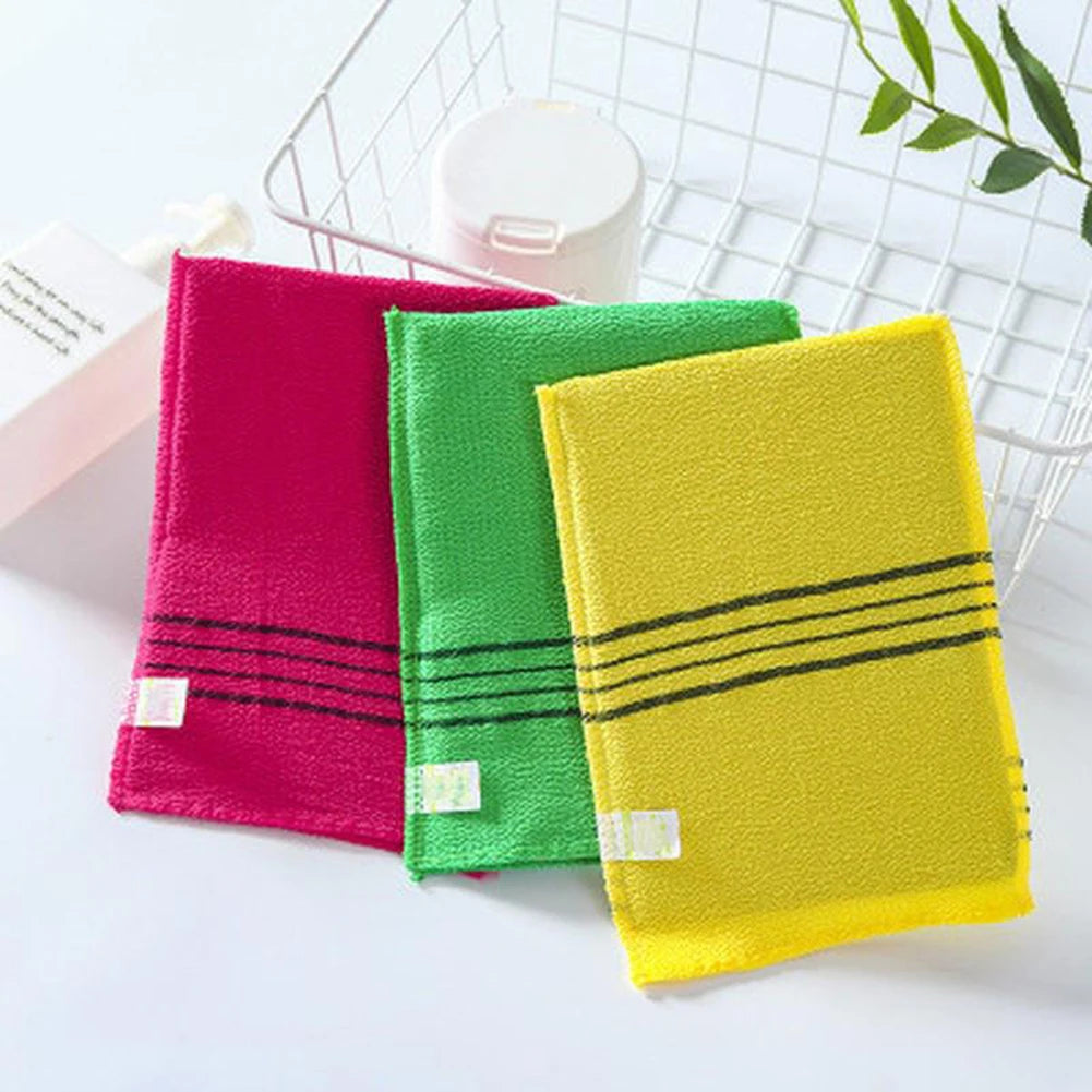 Scrub Towel Bath Bath Towel Cloth Massage Polyester Cotton Soft Towels Washcloth Body Italy Asian Exfoliating Bath