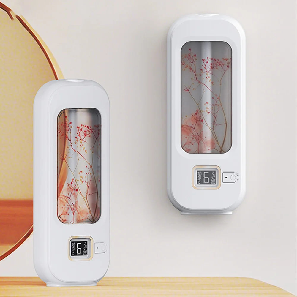 Aromatherapy Machine Automatic Home Fragrance Machine Essential Oil Diffuser Nebulizer for Kitchen and Toilet Deodorization