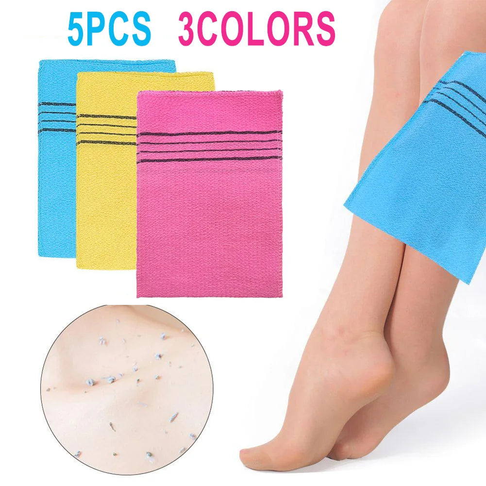 Scrub Towel Bath Bath Towel Cloth Massage Polyester Cotton Soft Towels Washcloth Body Italy Asian Exfoliating Bath