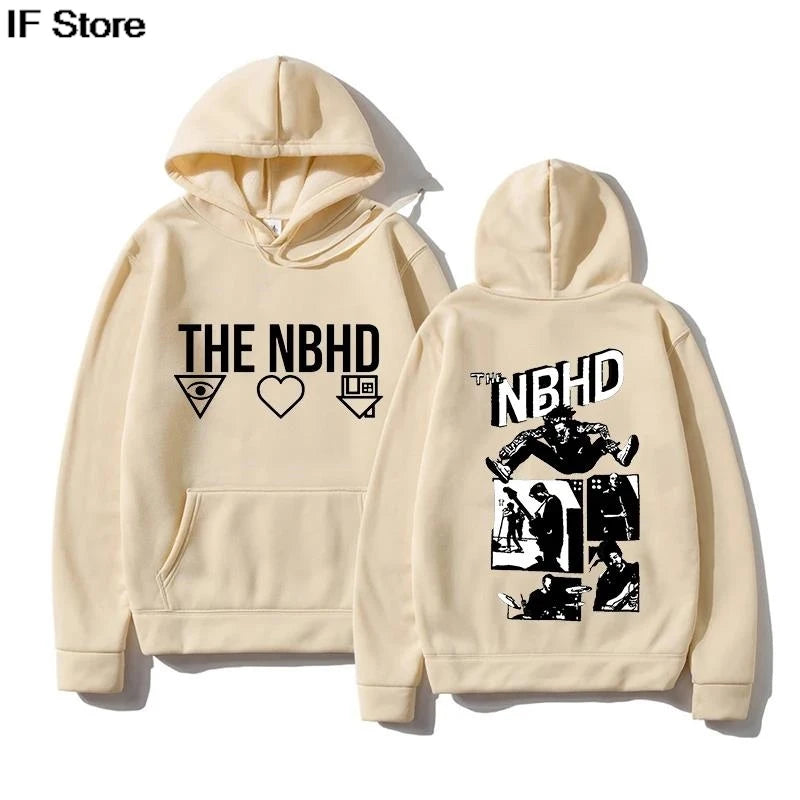 The Neighborhood Hoodie Unisex Autumn Winter Pullovers Women Men Sweatshirts Long Sleeve with Hooded Pullovers Casual Streetwear