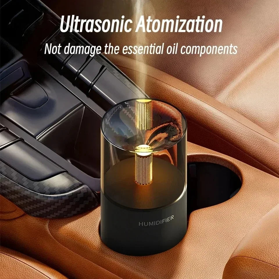 Mini Atmosphere Aromatherapy Diffuser USB powered ultrasonic spray for household cars Electric essential oil diffuser