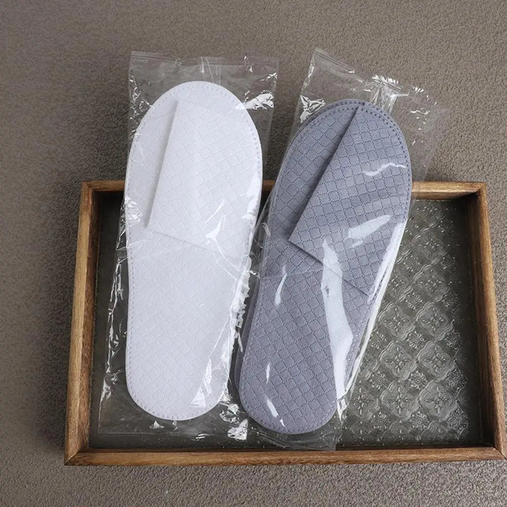 10 Pairs Lot Hotel Slippers Unisex Slipper Non Woven Disposable Slippers Closed Toe Hotel Slippers Hotel Cheap SPA Guest Slides