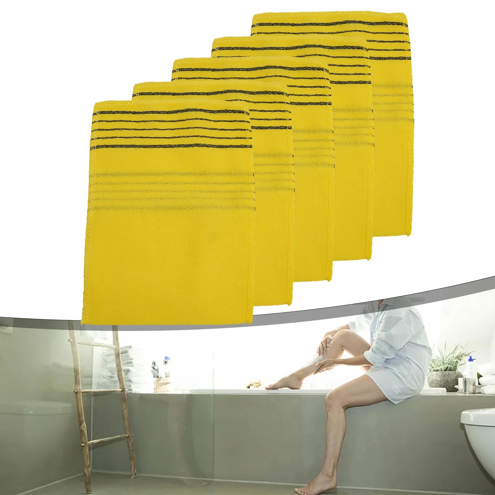 Scrub Towel Bath Bath Towel Cloth Massage Polyester Cotton Soft Towels Washcloth Body Italy Asian Exfoliating Bath