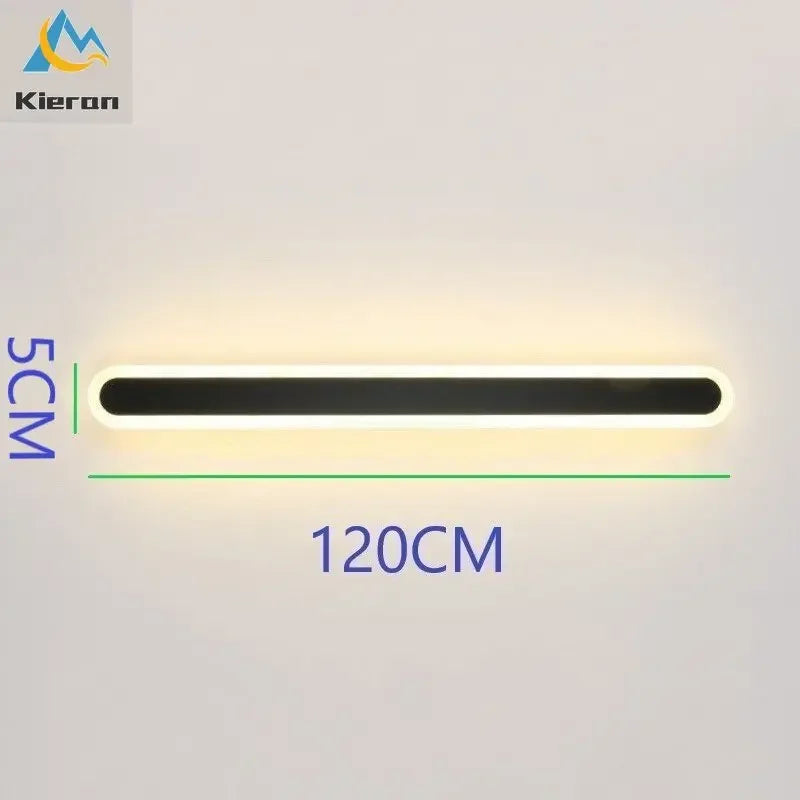 Modern Minimalist Long Strip LED Wall Lamps Bedroom Bedside Wall Lights Stairway  Living Room Background Room Decor Wall Lights