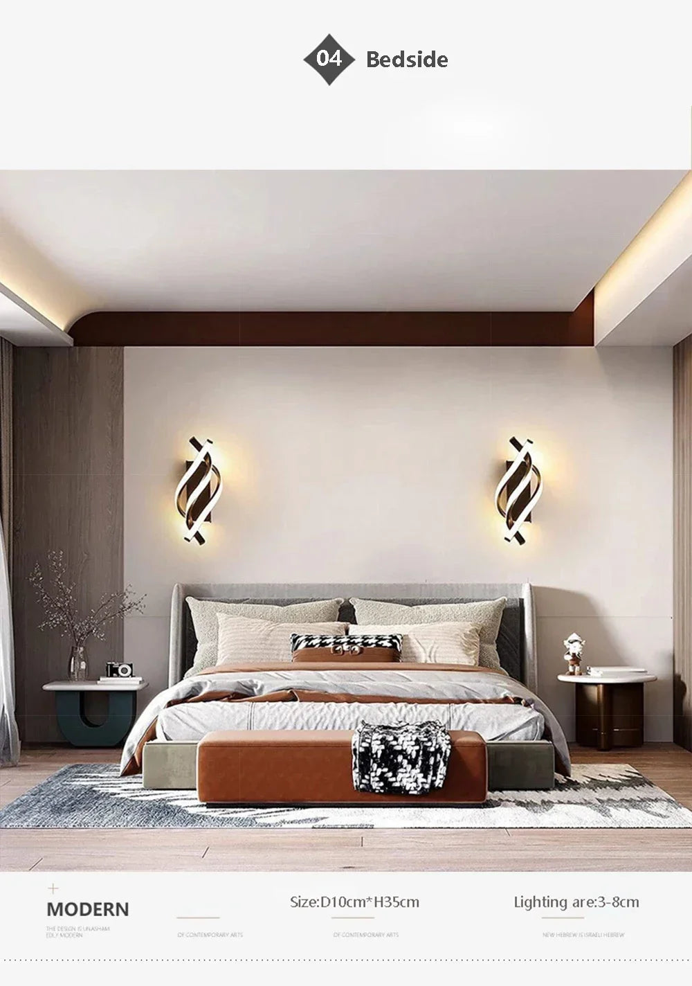 Modern LED Wall Lamp Luxury Home Decor Line Wall Sconce Bedroom Bedside Corridor Living Room Backgroud Black White Gold Lights