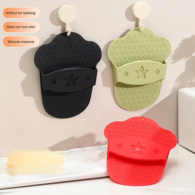 Rubber Rubbing Towel Gloves Brushes Exfoliating Dead Skin Deep Cleaning Body Scrub Brush Rubbing Back Bath Shower Remove Dirt