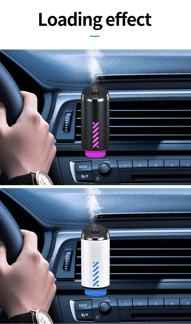 Smart Car Air Aromatherapy Diffuser Fragrance Car Air Fresheners With Three Adjustable Humidifier Essential Oil Diffuser
