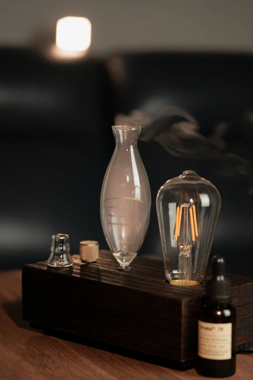 Aroma Diffuser Vintage Tungsten Filament Lamp Aromatherapy Machine Humidifier Lighting Sandalwood Pure  Essential Oil Diffuser