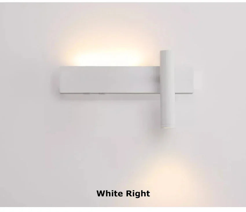 Bedroom Bedside LED Reading Wall Lamp Atmosphere Lamp Modern and Minimalist Hotel Study Living room Background Wall Sconce