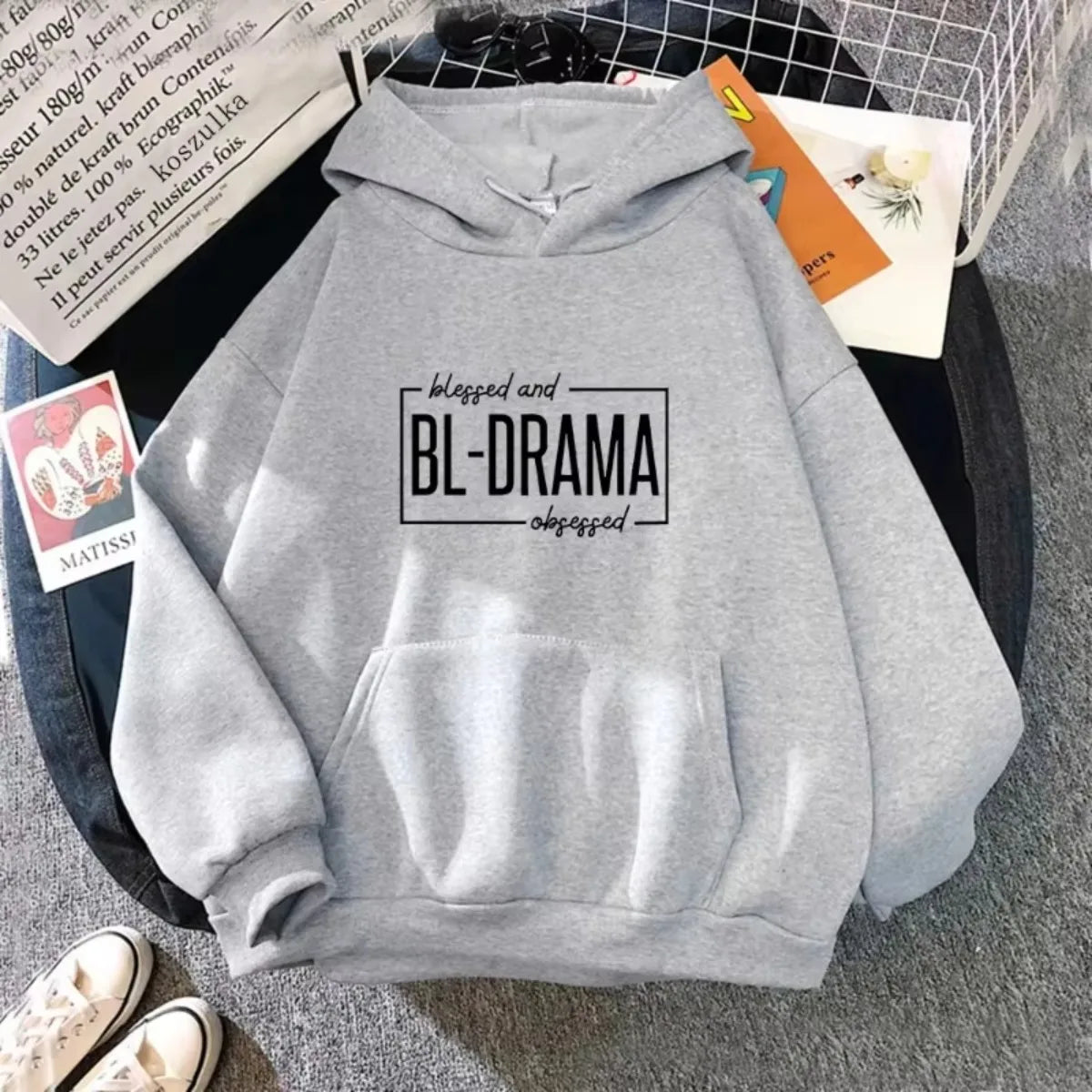 Funny Bl Drama Lovers Club Hoodie Unisex Warm Hooded Pullover Autumn Winter Women Men Sweatshirt Harajuku Streetwear Tops