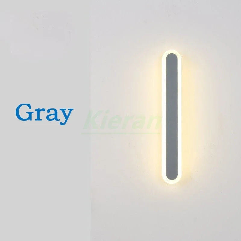 Modern Minimalist Long Strip LED Wall Lamps Bedroom Bedside Wall Lights Stairway  Living Room Background Room Decor Wall Lights