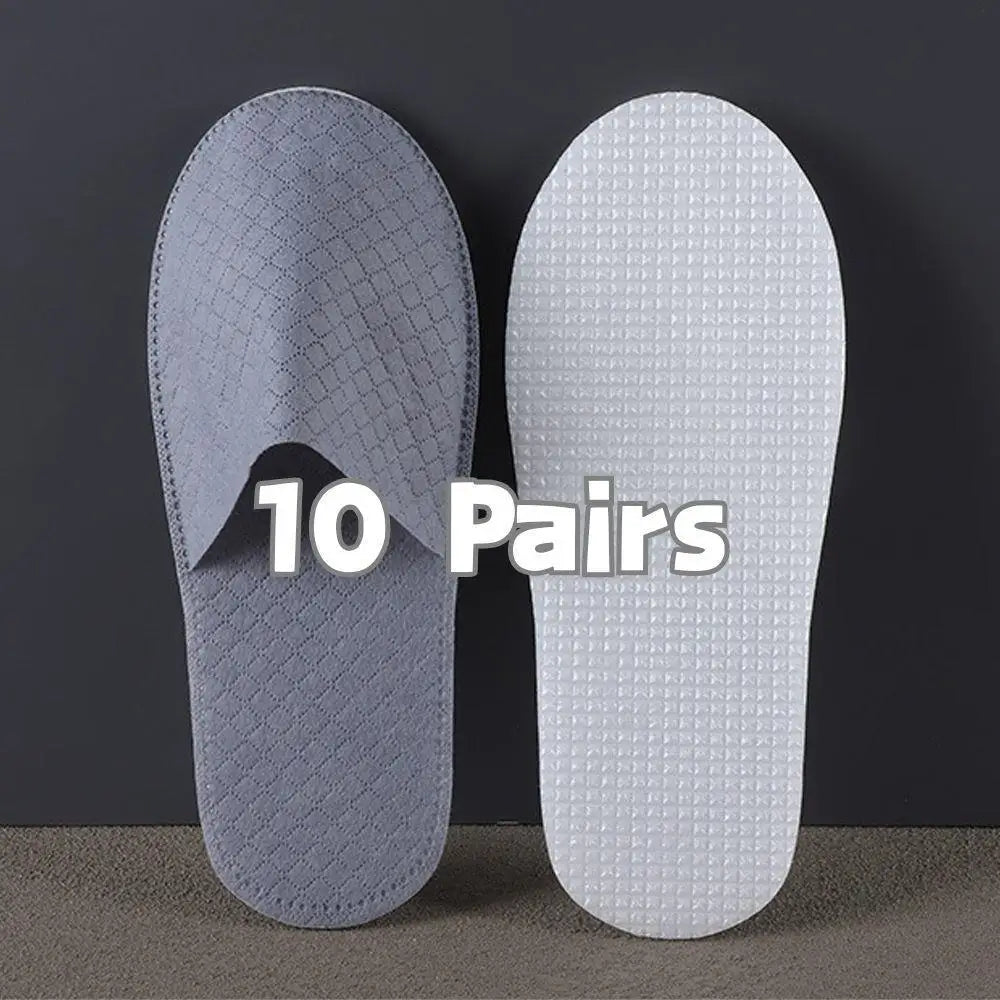 10 Pairs Lot Hotel Slippers Unisex Slipper Non Woven Disposable Slippers Closed Toe Hotel Slippers Hotel Cheap SPA Guest Slides
